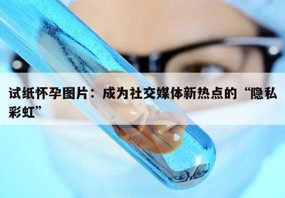 试纸怀孕图片：成为社交媒体新热点的“隐私彩虹”